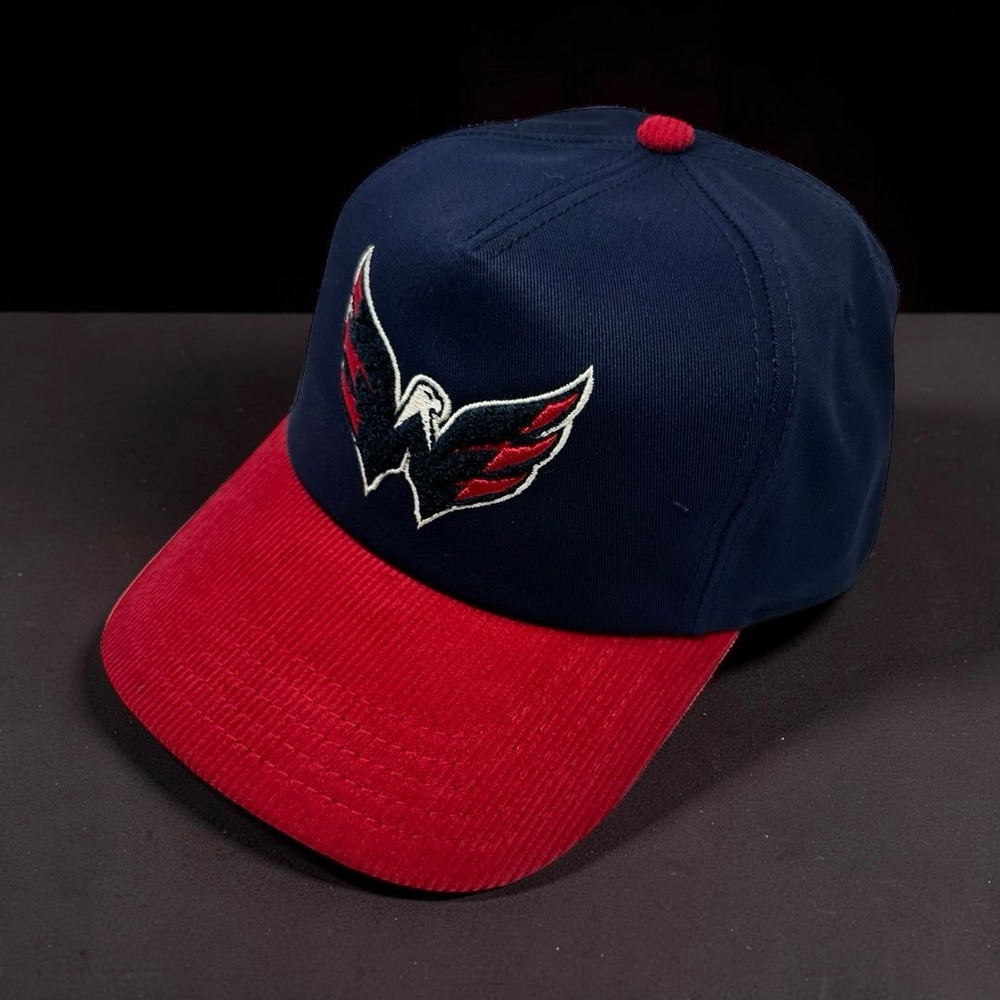 American Needle Washington Capitals Chenille Weagle Snapback Hat Corduroy NWT